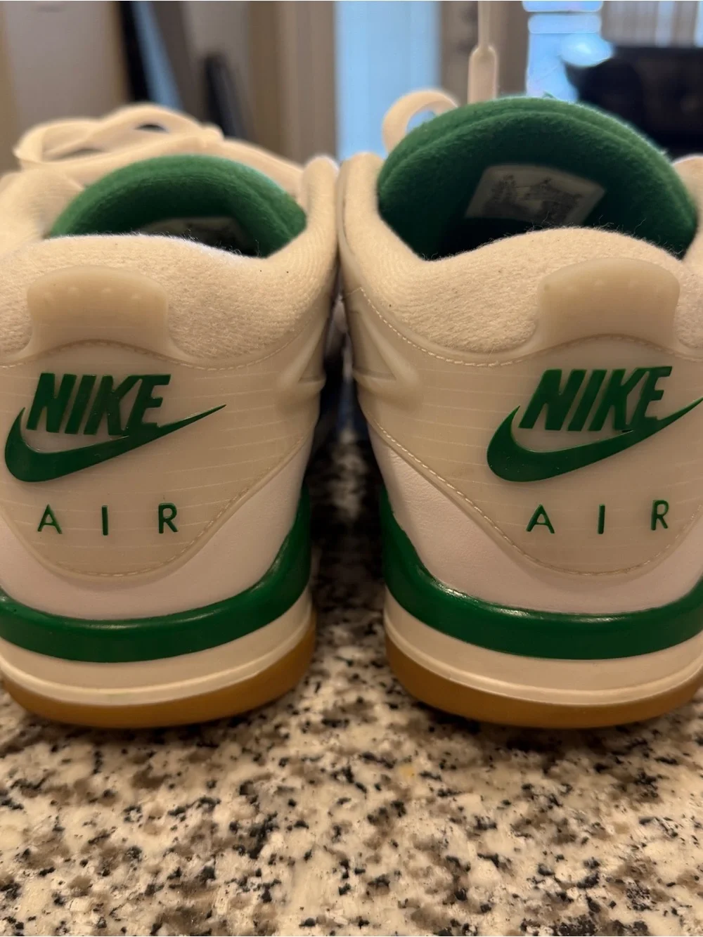Size 10.5 Men’s Nike Air Jordan 4 RM Pine Green Low White FQ7939-103 - WORN ONCE
